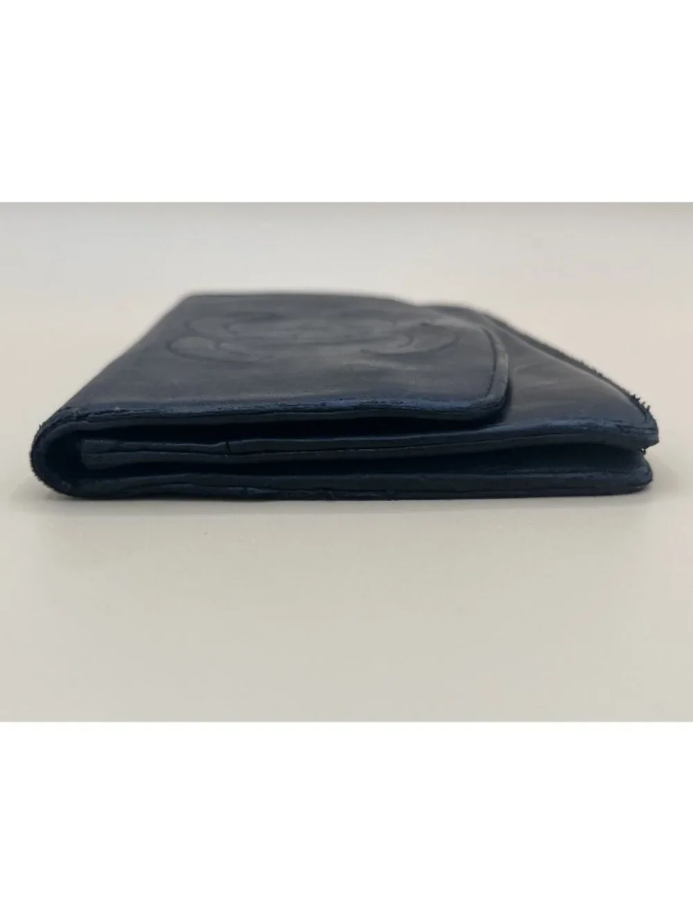 Vintage Chanel Long Wallet CC Logo Black Lambskin 1994 with Authenticity Card